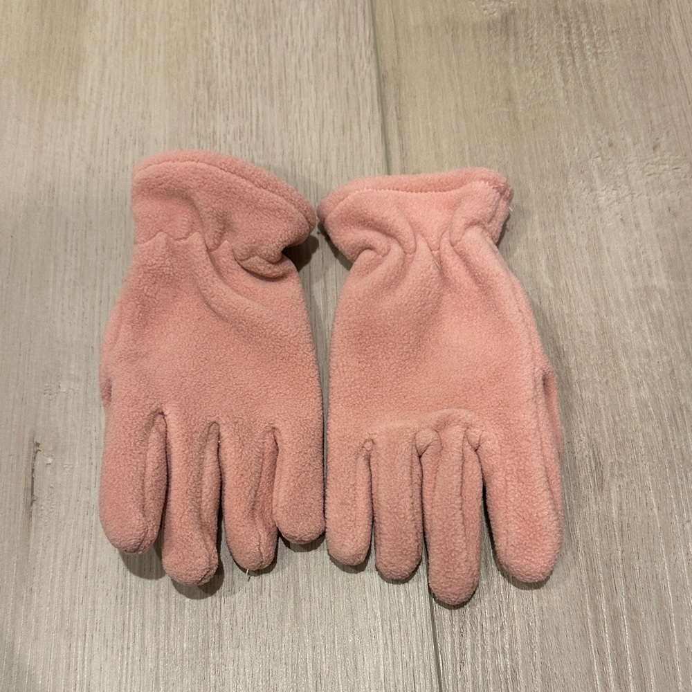 Old Navy kid S-M Cozy Pink Fleece Gloves